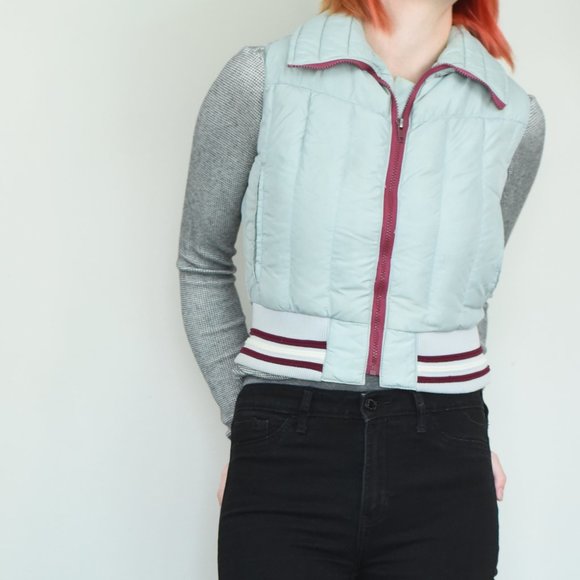 Vintage Jackets & Blazers - Vintage 1st Down Goose Feather Puffer Vest Sz S